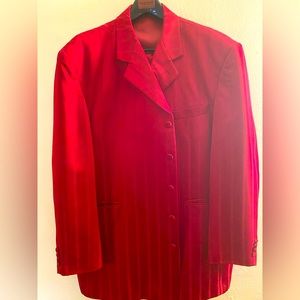 Men’s 3 piece Red suit. Size 48R
